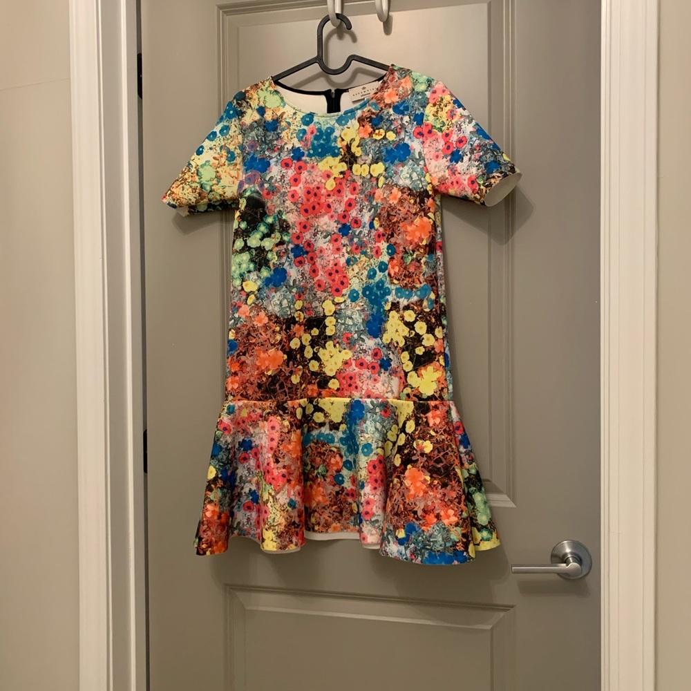 Asos colorful scuba dress. Size 34